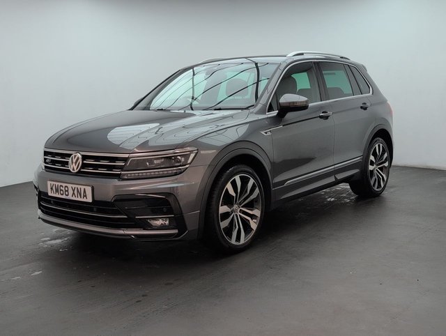 USED 2018 68 Volkswagen Tiguan 2.0 TDI R-Line Suv 5dr Diesel Manual Euro 6 (s/S) (150 Ps) - Pan Roof, Sat Nav, Leather