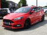 USED 2015 15 FORD FOCUS 2.0T EcoBoost ST-2 Hatchback 5dr Petrol Manual Euro 6 (s/s) (250 ps) Finished in RACE RED  with contrasting PART LEATHER RECARO SPORTS SEATS. GREAT Looking performance car with all the usual extras including DAB RADIO, B/Tooth, 2 keys, Cruise, Keyless Start, Adaptive Headlights, Power folding Mirrors, Xenons,  and Park Sensors. Serviced at 5132 miles10146 miles, 15005 miles, 20447 miles, 26261 miles, 32704 miles, 41008 miles, 49563 miles, 56358 miles and at 6436 miles on 10/3/2025.