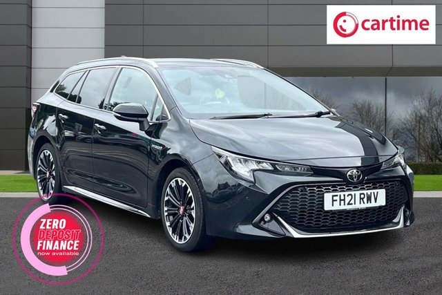 View our Toyota Corolla 1.8 VVT-h GPF GR SPORT Touring Sports 5dr Petrol Hybrid CVT Euro 6 (s/s) (122 ps) Touchscreen, Reversing Camera, Apple CarPlay / Android Auto, Heated Seats, Cruise Control