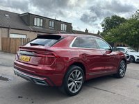 USED 2019 14 AUDI Q8 3.0 TDI V6 50 S line SUV 5dr Diesel Tiptronic quattro Euro 6 (s/s) (286 ps) DAYTIME RUNNING LIGHTS+ PRIVACY GLASS+ PARKING AID= REVERSING CAMERA+ FULL LEATHER TRIM+ PADDLE SHIFTERS+ CRUISE CONTROL+ FOLDING MIRRORS+ KEYLESS+ HEATED SEATS+ TRACTION CONTROL+ DUAL CLIMATE CONTROL+ HILL HOLDING ASSIST+ APPLE PLAY+ USB+ SAT NAV+ MEMORY SEATS+ AUTO TAILGATE+ AUTO HEADLIGHTS+ 21 INCH ALLOY WHEELS+
