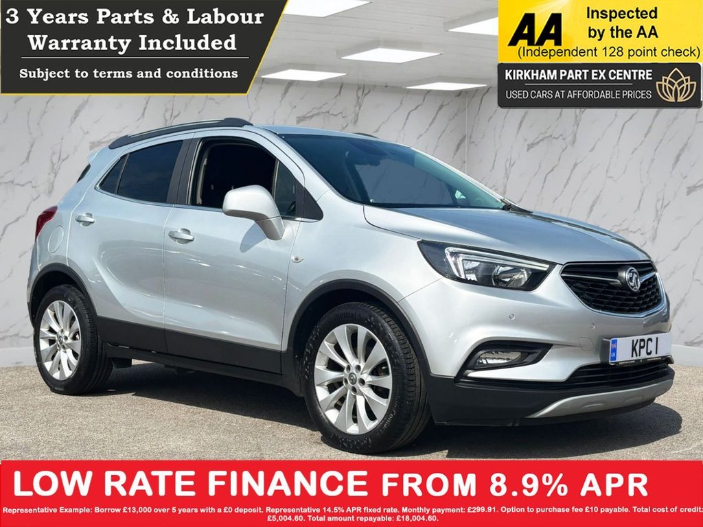 VAUXHALL MOKKA X 1.4i Turbo ecoTEC Elite Nav SUV 5dr Petrol Manual Euro 6 (s/s) (140 ps) NATIONWIDE PARTS & LABOUR WA...