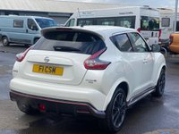 USED 2016 66 NISSAN JUKE 1.6 DIG-T Nismo RS SUV 5dr Petrol Manual Euro 6 (218 ps) A STUNNING LOW MILEAGE EXAMPLE THAT IS SUPPLIED WITH A FULL SERVICE HISTORY AND MOT TILL APRIL NEXT YEAR. LOADED WITH EXTRAS INCLUDING PEARL WHITE PAINT COMPLIMENTED WITH A FULL BLACK ALCANTARA INTERIOR, SATELLITE NAVIGATION, BLUETOOTH, PARK ASSIST, 18 INCH ALLOY WHEELS AND MUCH MORE. THIS VEHICLE MUST BE SEEN!!!!! FINANCE AND EXTENDED WARRANTY AVAILABLE ON THIS USED VEHICLE. CALL A MEMBER OF OUR TEAM NOW TO AVOID DISAPPOINTMENT!!!!