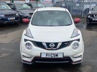 USED 2016 66 NISSAN JUKE 1.6 DIG-T Nismo RS SUV 5dr Petrol Manual Euro 6 (218 ps) A STUNNING LOW MILEAGE EXAMPLE THAT IS SUPPLIED WITH A FULL SERVICE HISTORY AND MOT TILL APRIL NEXT YEAR. LOADED WITH EXTRAS INCLUDING PEARL WHITE PAINT COMPLIMENTED WITH A FULL BLACK ALCANTARA INTERIOR, SATELLITE NAVIGATION, BLUETOOTH, PARK ASSIST, 18 INCH ALLOY WHEELS AND MUCH MORE. THIS VEHICLE MUST BE SEEN!!!!! FINANCE AND EXTENDED WARRANTY AVAILABLE ON THIS USED VEHICLE. CALL A MEMBER OF OUR TEAM NOW TO AVOID DISAPPOINTMENT!!!!