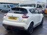 USED 2016 66 NISSAN JUKE 1.6 DIG-T Nismo RS SUV 5dr Petrol Manual Euro 6 (218 ps) A STUNNING LOW MILEAGE EXAMPLE THAT IS SUPPLIED WITH A FULL SERVICE HISTORY AND MOT TILL APRIL NEXT YEAR. LOADED WITH EXTRAS INCLUDING PEARL WHITE PAINT COMPLIMENTED WITH A FULL BLACK ALCANTARA INTERIOR, SATELLITE NAVIGATION, BLUETOOTH, PARK ASSIST, 18 INCH ALLOY WHEELS AND MUCH MORE. THIS VEHICLE MUST BE SEEN!!!!! FINANCE AND EXTENDED WARRANTY AVAILABLE ON THIS USED VEHICLE. CALL A MEMBER OF OUR TEAM NOW TO AVOID DISAPPOINTMENT!!!!