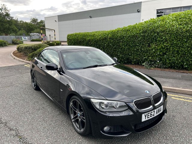 2012 62 BMW 3 Series 3.0 330d Sport Plus Edition Convertible-Factory Extras Worth &pound;3,325-FINISHED IN BLACK SAPPHIRE METALLIC WITH BLACK DAKOTA LEATHER AND BLUE CONTRAST STITCH-19