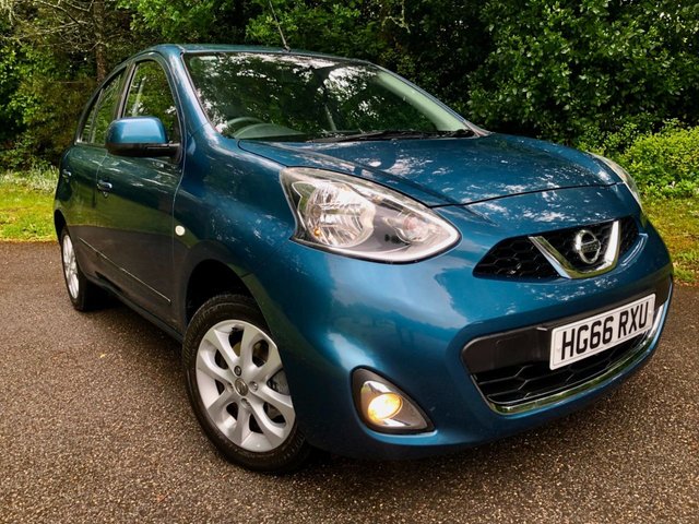 2016 66 Nissan Micra 1.2 Acenta Hatchback 5dr Petrol Manual Euro 6 (80 ps) 1 RETIRED LADY OWNER SINCE MARCH 2017 WITH ONLY 14,700 MILES AND FULL NISSAN SERVICE HISTORY// 35 POUND ROAD TAX// ULEZ COMPLIANT//BLUETOOTH HANDS FREE//MULTI FUNCTION STEERING WHEEL + CRUISE CONTROL