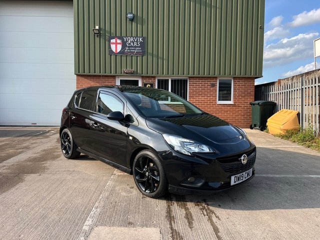 2019 19 Vauxhall Corsa 1.4i ecoTEC SRi VX Line Nav Black Hatchback 5dr Petrol Manual Euro 6 (90 ps)
