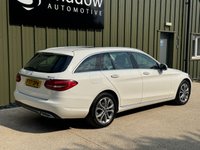 USED 2017 17 MERCEDES-BENZ C-CLASS 2.0 C200 Sport (Premium Plus) Estate 5dr Petrol G-Tronic+ 4MATIC Euro 6 (s/s) (184 ps) LEATHER PANROOF SAT NAV