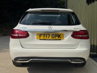 USED 2017 17 MERCEDES-BENZ C-CLASS 2.0 C200 Sport (Premium Plus) Estate 5dr Petrol G-Tronic+ 4MATIC Euro 6 (s/s) (184 ps) LEATHER PANROOF SAT NAV