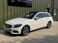 USED 2017 17 MERCEDES-BENZ C-CLASS 2.0 C200 Sport (Premium Plus) Estate 5dr Petrol G-Tronic+ 4MATIC Euro 6 (s/s) (184 ps) LEATHER PANROOF SAT NAV