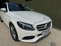 USED 2017 17 MERCEDES-BENZ C-CLASS 2.0 C200 Sport (Premium Plus) Estate 5dr Petrol G-Tronic+ 4MATIC Euro 6 (s/s) (184 ps) LEATHER PANROOF SAT NAV