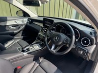USED 2017 17 MERCEDES-BENZ C-CLASS 2.0 C200 Sport (Premium Plus) Estate 5dr Petrol G-Tronic+ 4MATIC Euro 6 (s/s) (184 ps) LEATHER PANROOF SAT NAV