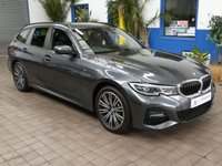 USED 2021 21 BMW 3 SERIES 2.0 330e 12kWh M Sport Touring 5dr Petrol Plug-in Hybrid Auto Euro 6 (s/s) (292 ps) SAT NAV HEATED LEATHER INTERIOR REAR VIEW CAMERA CRUISE CONTROL PARKING SENSOR 1 OWNER BMW SERVICE HISTORY WARRANTY