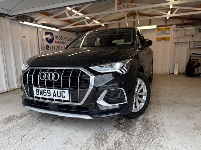 2019 69 AUDI Q3 2.0 TDI 35 Sport SUV 5dr Diesel Manual quattro Euro 6 (s/s) (150 ps)+2 KEYS+FSH+NEW SHAPE+POWER BOOT+MEDIA+BLUETOOTH+NAVIGATION+DIGITAL COCKPIT+ 2 KEYS+FSH+VIRTUAL COCKPIT+NAV+POWER BOOT+ALLOYS+CLIMATE+CRUISE+BLUETOOTH+MEDIA+PRIVACY+APPS+USB+AUX+DAB+PARK SENSORS+HPI CLEAR