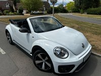 USED 2017 17 VOLKSWAGEN BEETLE 2.0 TDI BlueMotion Tech R-Line Cabriolet 2dr Diesel Manual Euro 6 (s/s) (150 ps) LOW MILES+ULEZ+18" ALLOYS+FSH