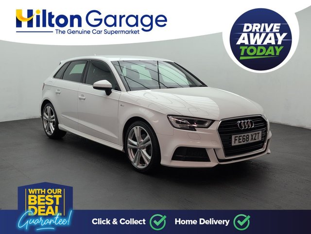 USED 2018 68 Audi A3 1.5 Tfsi Cod 35 S Line Sportback 5dr Petrol S Tronic Euro 6 (s/S) (150 Ps) Navigation+cruise Control