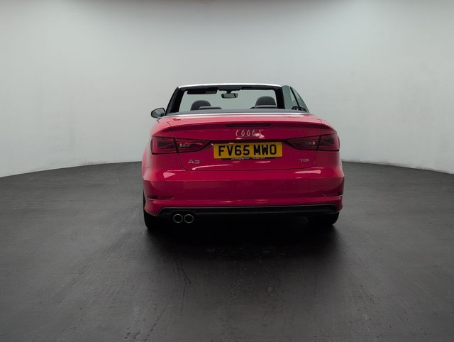 USED 2015 65 Audi A3 Cabriolet 2.0 TDI S Line Convertible 2dr Diesel Manual Euro 6 (s/S) (nav) (150 Ps) Front Sport Seats+usb Connection