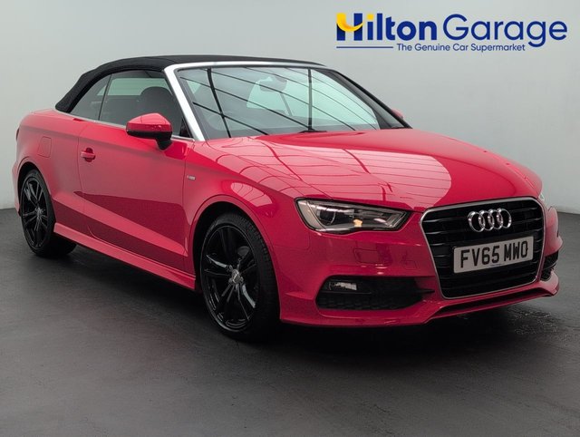 USED 2015 65 Audi A3 Cabriolet 2.0 TDI S Line Convertible 2dr Diesel Manual Euro 6 (s/S) (nav) (150 Ps) Front Sport Seats+usb Connection