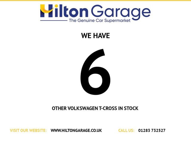 USED 2021 21 Volkswagen T-Cross 1.0 TSI United Suv 5dr Petrol DSg Euro 6 (s/S) (110 Ps) - Acc + Parking Sensors