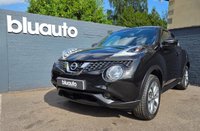 USED 2019 68 NISSAN JUKE 1.6 Tekna SUV 5dr Petrol XTRON Euro 6 (117 ps) Climate control A/C, Black leather interior, Satellite navigation, Cruise control, Bluetooth connectivity for calls and music, Bose Personal Sound System, USB and AUX input, Heated Seats, Keyless entry, Keyless drive, Auto wipers, Blindspot monitor, Different drive modes, Power folding wingmirrors, Rear tinted windows, DAB radio, LED daytime running lights, Rear parking camera, 360 Parking cameras, Auto xenon headlights, 17" Alloy wheels.
