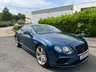 USED 2017 67 BENTLEY CONTINENTAL 4.0 V8 GT S Coupe 2dr Petrol Auto 4WD Euro 6 (528 ps)-2 Former Keepers-Last Keeper Since June 2019-Finished In Marlin Blue Metallic With Brunel Main Hide-Supplied New By Jack Barclay-Contrast Stitching-Hand Stitching To Steering Wheel-V8 S Logo & Bentley Emblems On Headrests-Mulliner Driving Specification-Active Rear Spoiler-Black Gloss Exterior Lower Body Styling-Piano Black Interior Trim-Diamond Quilted Hide Seats-Dual Climate Control-Mfsw-Cruise Control-Dab Radio-Bluetooth-Satnav-Front Armrest-V8 S Tread Plates-Ventilated Front Seats With Massage Function-Rear View Camera-Automatic Tailgate-Telephone Voice Control-21 Inch Alloy Wheels-Sports Exhaust-Great Example With Low Mileage & Top Specification. 