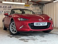 USED 2018 MAZDA MX-5 1.5 SKYACTIV-G SE Convertible 2dr Petrol Manual Euro 6 (131 ps)+1 FORMER KEEPER+2 KEYS+HISTORY+MEDIA+BLUETOOTH+AIRCON+ALLOYS+DASHCAM+ 2 KEYS+1 FORMER KEEPER+HISTORY+ALLOYS+BLUETOOTH+MEDIA+AIRCON+USB+AUX+DASH CAM+HPI CLEAR
