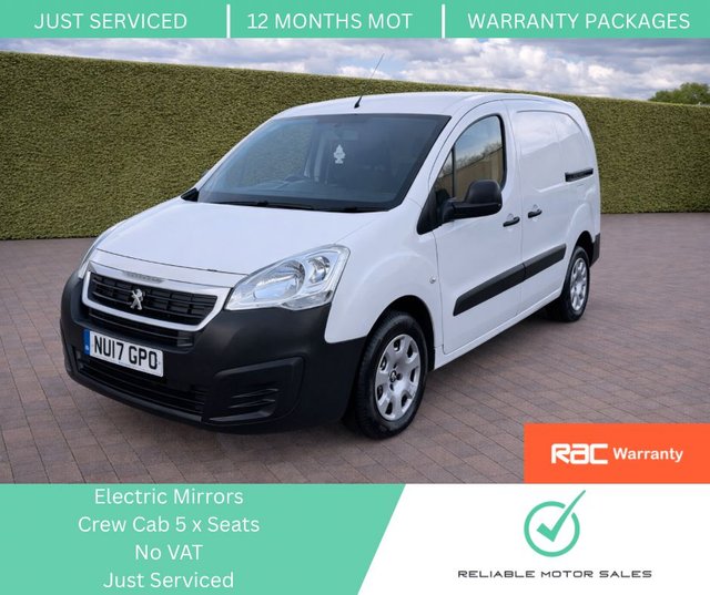 2017 PEUGEOT PARTNER 1.6 BLUEHDI 744 S COMBI VAN 6DR DIESEL MANUAL L2 113 G... photo