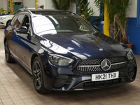 USED 2021 21 MERCEDES-BENZ E-CLASS 2.0 E300de 13.5kWh AMG Line Night Edition (Premium Plus) Estate 5dr Diesel Plug-in Hybrid G-Tronic+ Euro 6 (s/s) (306 ps) SAT NAV SUNROOF ANDROID APPLE CARPLAY HEATED LEATHER REAR VIEW CAMERA CRUISE CONTROL PARKING SENSORS 1 OWNER SERVICE HISTORY WARRANTY