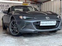 USED 2019 69 MAZDA MX-5 RF 2.0 SKYACTIV-G Sport Nav+ Convertible 2dr Petrol Manual Euro 6 (s/s) (184 ps)+1 FORMER KEEPER+2 KEYS+HISTORY+PANORAMIC SUNROOF+LEATHER HEATED SEATS+NAVIGATION+BLUETOOTH+MEDIA 2 KEYS+1 FORMER KEEPER+FSH+NAV+PANORAMIC SUNROOF+BLUETOOTH+MEDIA+REVERSE CAMERA+HEATED LEATHER SEATS+UPGRADED SOUND SYSTEM+ALLOYS+USB+AUX+CLIMATE+CRUISE+REAR SENSORS+HPI CLEAR