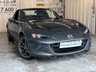 USED 2019 69 MAZDA MX-5 RF 2.0 SKYACTIV-G Sport Nav+ Convertible 2dr Petrol Manual Euro 6 (s/s) (184 ps)+1 FORMER KEEPER+2 KEYS+HISTORY+PANORAMIC SUNROOF+LEATHER HEATED SEATS+NAVIGATION+BLUETOOTH+MEDIA 2 KEYS+1 FORMER KEEPER+FSH+NAV+PANORAMIC SUNROOF+BLUETOOTH+MEDIA+REVERSE CAMERA+HEATED LEATHER SEATS+UPGRADED SOUND SYSTEM+ALLOYS+USB+AUX+CLIMATE+CRUISE+REAR SENSORS+HPI CLEAR