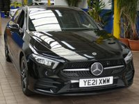 USED 2021 21 MERCEDES-BENZ A-CLASS 1.3 A250e 15.6kWh AMG Line Edition Hatchback 5dr Petrol Plug-in Hybrid 8G-DCT Euro 6 (s/s) (218 ps) SAT NAV HEATED PART LEATHER INTERIOR REAR VIEW CAMERA PARKING SENSORS 1 OWNER EXCELLENT SERVICE HISTORY WARRANTY