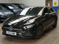USED 2021 21 MERCEDES-BENZ A-CLASS 1.3 A250e 15.6kWh AMG Line Edition Hatchback 5dr Petrol Plug-in Hybrid 8G-DCT Euro 6 (s/s) (218 ps) SAT NAV HEATED PART LEATHER INTERIOR REAR VIEW CAMERA PARKING SENSORS 1 OWNER EXCELLENT SERVICE HISTORY WARRANTY