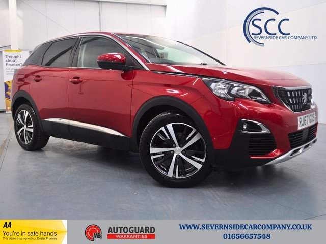 2018 67 Peugeot 3008 1.2 PureTech Allure SUV 5dr Petrol Manual Euro 6 (s/s) (130 ps)