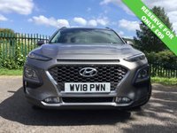 USED 2018 18 HYUNDAI KONA 1.0 T-GDi Blue Drive Premium SUV 5dr Petrol Manual Euro 6 (s/s) (120 ps) Warranty & Breakdown Cover included