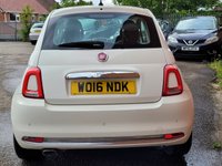 USED 2016 16 FIAT 500 1.2 Lounge Hatchback 3dr Petrol Manual Euro 6 (s/s) (69 bhp) 