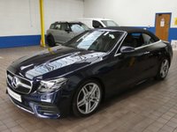 USED 2018 18 MERCEDES-BENZ E CLASS 2.0 E300 AMG Line (Premium Plus) Cabriolet 2dr Petrol G-Tronic+ Euro 6 (s/s) (245 ps) SAT NAV AIR SCARF REAR VIEW CAMERA BURMESTER SOUND SYSTEM PART LEATHER INTERIOR HEATED SEATS CRUISE CONTROL PARKING SENSORS SERVICE HISTORY WARRANTY