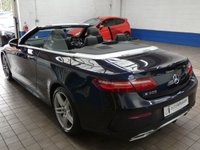 USED 2018 18 MERCEDES-BENZ E CLASS 2.0 E300 AMG Line (Premium Plus) Cabriolet 2dr Petrol G-Tronic+ Euro 6 (s/s) (245 ps) SAT NAV AIR SCARF REAR VIEW CAMERA BURMESTER SOUND SYSTEM PART LEATHER INTERIOR HEATED SEATS CRUISE CONTROL PARKING SENSORS SERVICE HISTORY WARRANTY