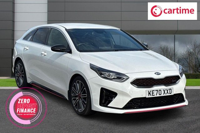 View our Kia Proceed 1.6 T-GDi GT Shooting Brake 5dr Petrol DCT Euro 6 (s/s) (201 bhp) Apple CarPlay / Android Auto, 10.25in Touchscreen Satellite Navigation, Heated Seats / Steering Wheel, Reversing Camera / Sensors, Dual Automatic Air Conditioning