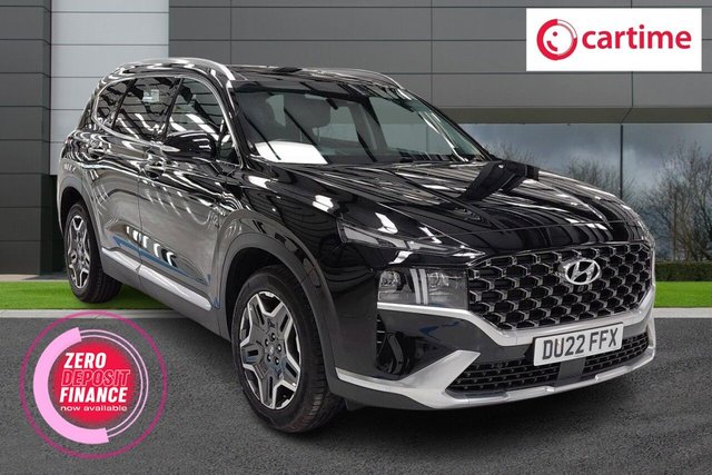 View our Hyundai Santa FE 1.6 h T-GDi Ultimate SUV 5dr Petrol Hybrid Auto Euro 6 (s/s) (230 ps) Panoramic Sunroof - Glass, Apple CarPlay / Android Auto, Parking System - Rear Camera, Touchscreen Satellite Navigation 10.25in, Heated Leather