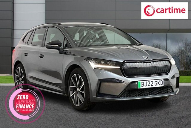 View our Skoda Enyaq IV 82kWh 80 SportLine SUV 5dr Electric Auto (DC125kW) (204 ps) 1 Owner / Low Mileage, Touchscreen, Apple CarPlay / Android Auto, Bluetooth, DAB - Digital Radio