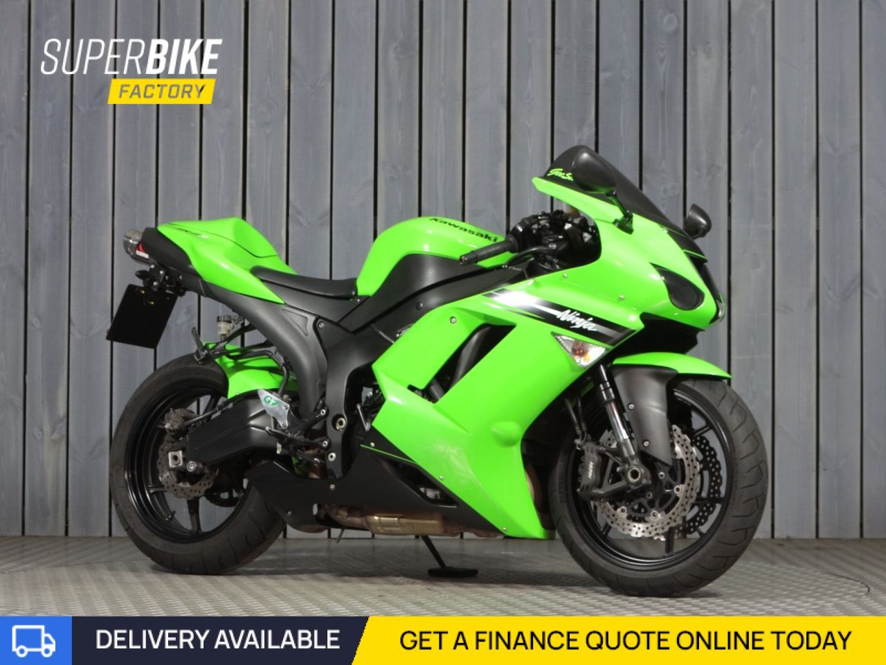 2008 KAWASAKI NINJA ZX-6R GREEN with 15433 miles - Used