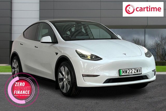 View our Tesla Model Y (Dual Motor) Long Range SUV 5dr Electric Auto 4WDE (384 bhp) 1 Owner / Low Mileage, 15-Inch Touchscreen, Reverse Camera, Heated Seats, Cruise Control