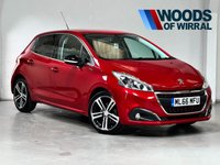 USED 2016 66 PEUGEOT 208 1.2 PureTech GT Line Hatchback 5dr Petrol Manual Euro 6 (s/s) (110 ps) 17" ALLOYS+REAR PARK+BLUETOOTH