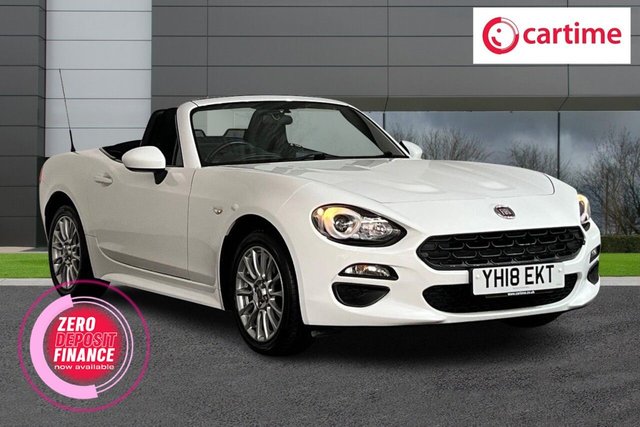 View our Fiat 124 1.4 MultiAir Classica Convertible 2dr Petrol Euro 6 (140 ps) 7in Touchscreen Radio, Air Conditioning, Cruise Control with Speed Limiter, Bluetooth Connectivity, 16in Alloy Wheels  