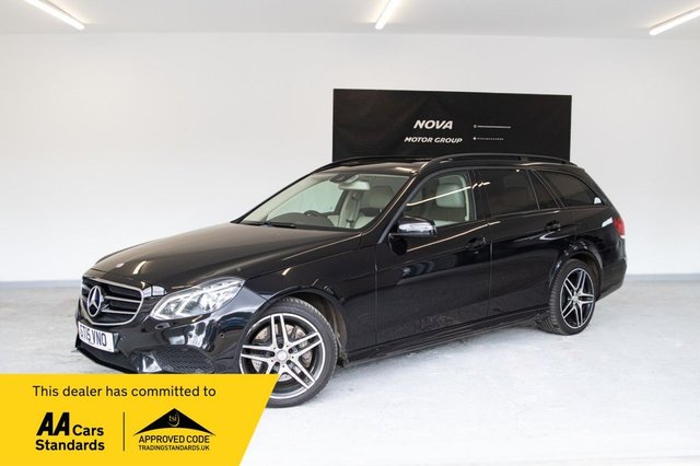 View our Mercedes-Benz E-Class 3.0 E350 V6 BlueTEC AMG Night Edition (Premium) Estate 5dr Diesel G-Tronic+ Euro 6 (s/s) (258 ps)