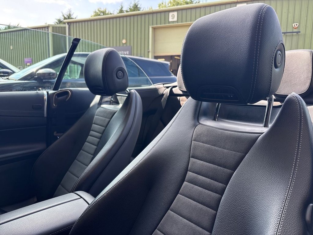 USED 2017 67 MERCEDES-BENZ E-CLASS 3.0 E350d V6 AMG Line (Premium Plus) Cabriolet 2dr Diesel G-Tronic+ 4MATIC Euro 6 (s/s) (258 ps) PREMIUM PLUS|12.3" WIDESCREEN