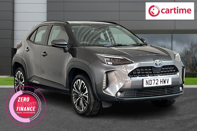 View our Toyota Yaris Cross 1.5 VVT-h Excel SUV 5dr Petrol Hybrid E-CVT Euro 6 (s/s) (116 ps) Touchscreen, Reversing Camera, Adaptive Cruise Control, DAB - Digital Radio, 18-Inch Alloy Wheels