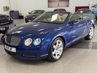 USED 2008 P BENTLEY CONTINENTAL 6.0 W12 GTC Convertible 2dr Petrol Auto 4WD Euro 4 (560 ps) COMPREHENSIVE SERVICE HISTORY & STUNNING COMBINATION BLUE/BEIGE!