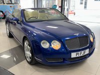 USED 2008 P BENTLEY CONTINENTAL 6.0 W12 GTC Convertible 2dr Petrol Auto 4WD Euro 4 (560 ps) COMPREHENSIVE SERVICE HISTORY & STUNNING COMBINATION BLUE/BEIGE!