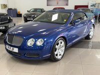 USED 2008 P BENTLEY CONTINENTAL 6.0 W12 GTC Convertible 2dr Petrol Auto 4WD Euro 4 (560 ps) COMPREHENSIVE SERVICE HISTORY & STUNNING COMBINATION BLUE/BEIGE!